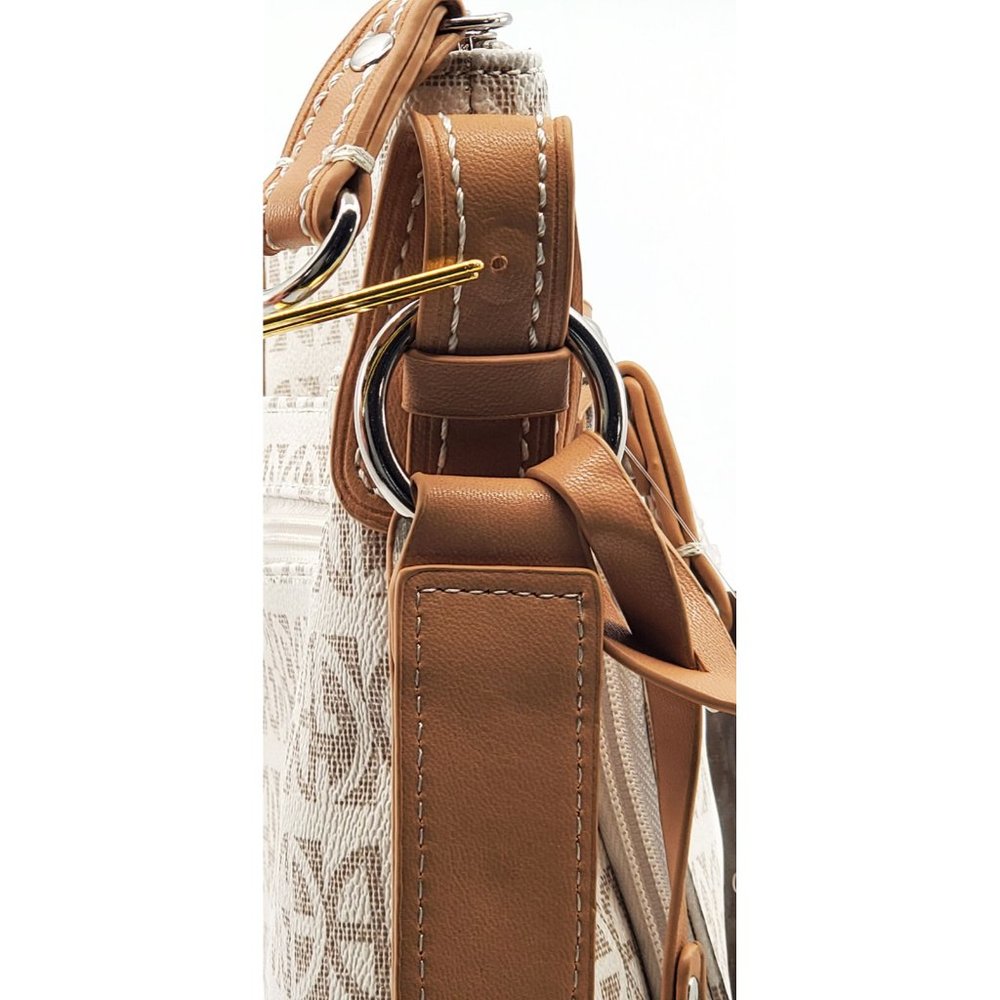 NWD Giani Bernini Khaki Block Signature Crossbody - Picture 6 of 7